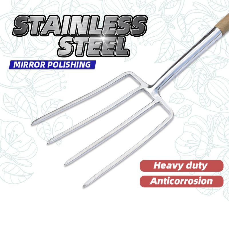 Stainless steel digging fork blade